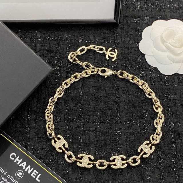 Chanel Necklace Hot-Selling New Style Consistent Zp Chan 22 Smooth Double C Logo