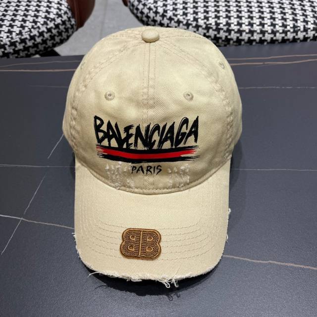 balenciaga Balenciaga New Painted Baseball Cap With Cool Colors, Men And Wome