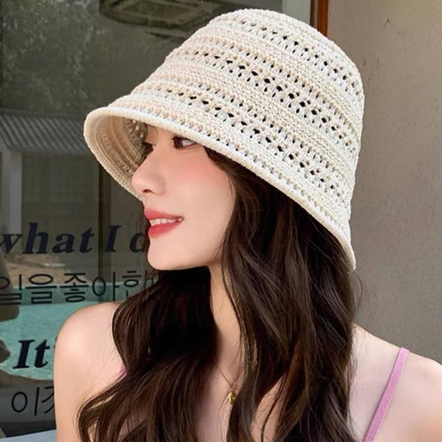 balenciaga Balenciaga Japanese Versatile Knitted Hollow Fisherman Hat For Wom