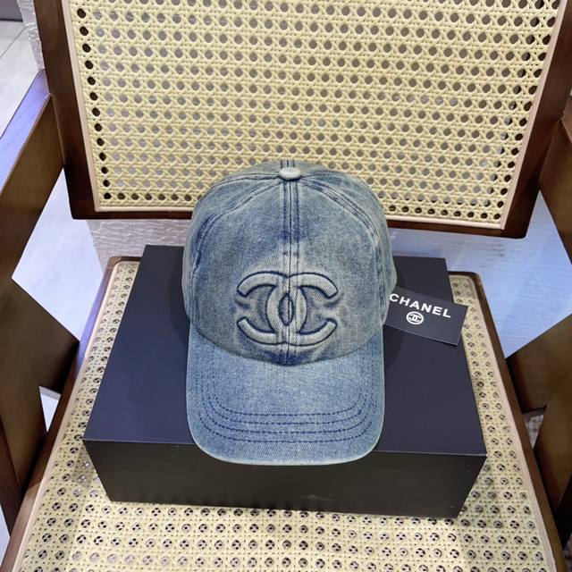 Running Volume Xiaochan's New Denim Fabric Baseball Cap Has A Simple And High-En