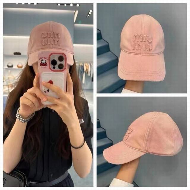 Running Volume Miumiu New Baseball Cap The Style Is Very Easy To Match. The Lazy