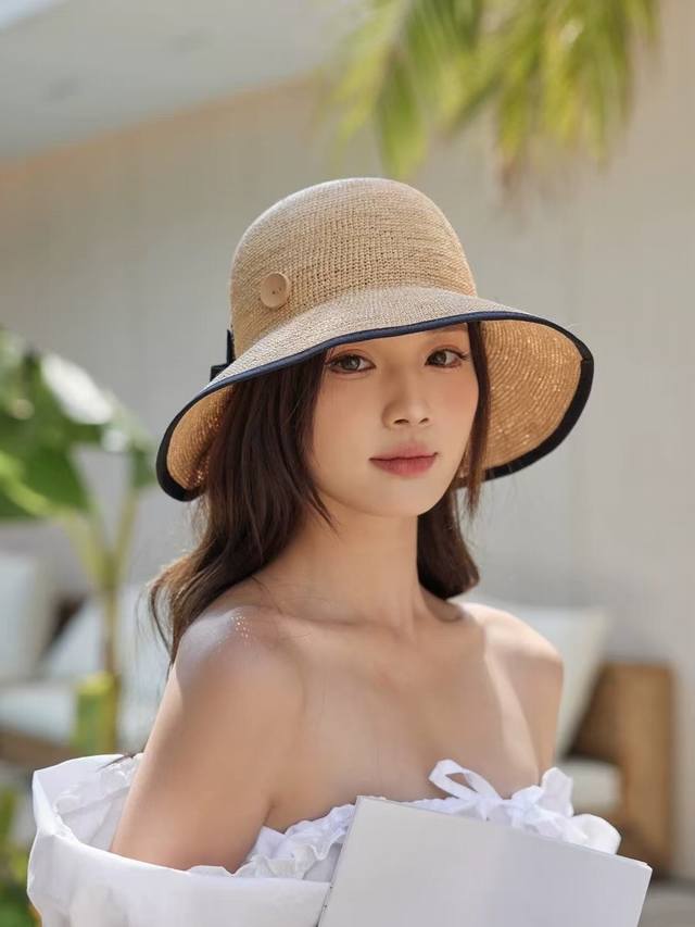Running Volume Xiaoxiang Ribbon Bow Natural Raffia Basin Hat One Of My Favorite