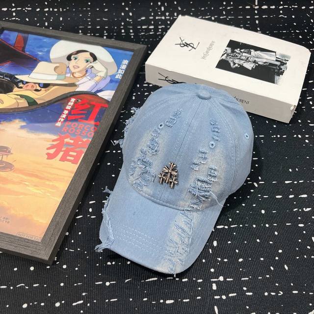 Running Volume Chrome Hearts High Quality Washed Retro Color Baseball Cap Very P