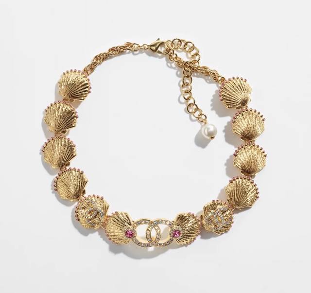 Chanel Necklace Hot-Selling Model Burst New Consistent Zp Chan 23 Golden Shell D