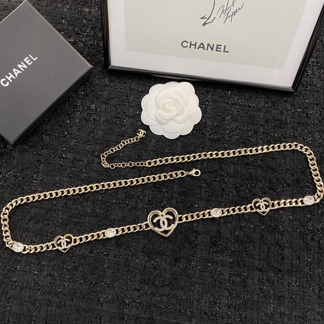Chanel Waist Chain Hot Sale New Consistent Zp Chan 23 Hollow Heart Rhinestone Wa