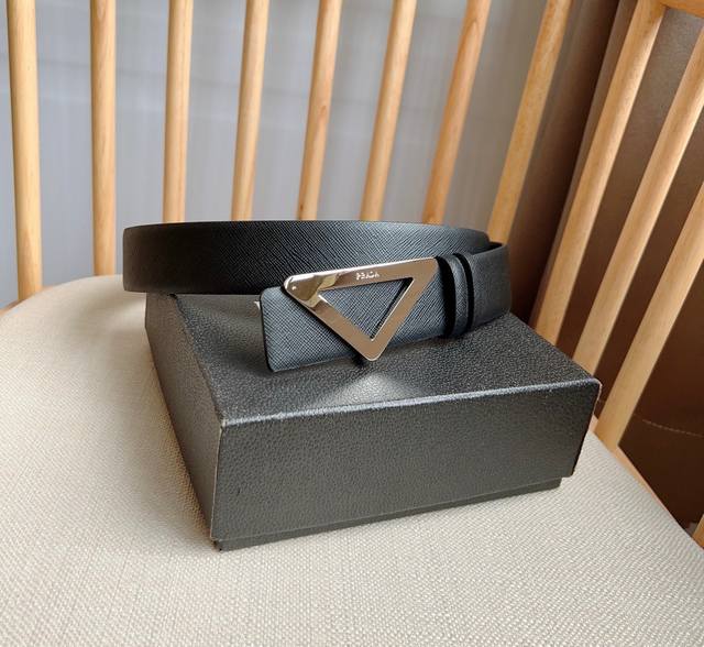 prada The Latest Model From Prada Counters This Buckle Belt Is From The Versa