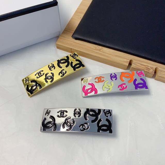 chanel Xiaoxiang Chanel Hairpin New Oil-Drop Metal Side Clip Bangs Clip Press