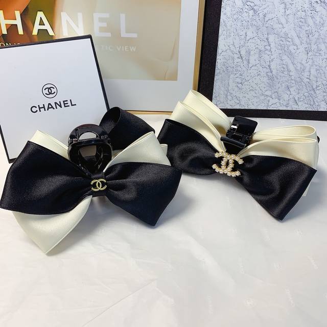 chanel Xiaoxiang Chanel Hairpin Bow Logo Clip Temperament Versatile Daily Exq