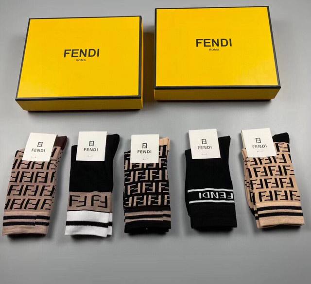 Fendi Classic Mid-Tube Women's Socks From The Old Fashioned House Of Lafayette.
