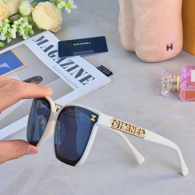 chane*New Style Sunglasses For Women With Uv Protection, Fashionable And High