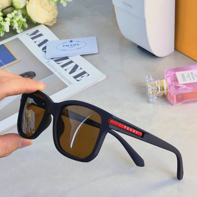 prad*2025 New European And American Men's Polarized Sunglasses Men's Personal