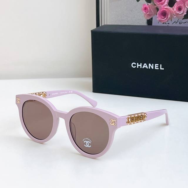 chane* 25Ss Beautiful Versatile Sunglasses Sheepskin Chain Ring Is Too Beauti