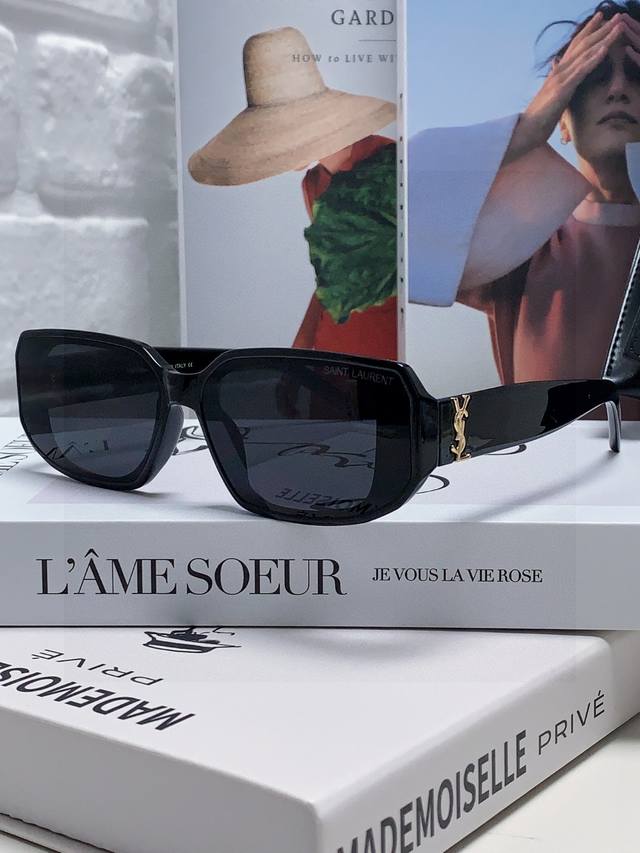 ysl Saint Laurent Sunglasses For Women. Cat-Eye Fashion Sports Anti-Blue Ligh