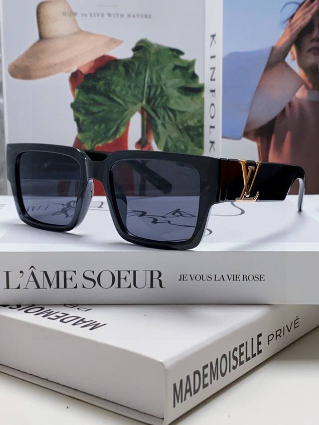 lv Louis Vuitton New Sunglasses Retro Personality Avant-Garde Sunglasses Mode