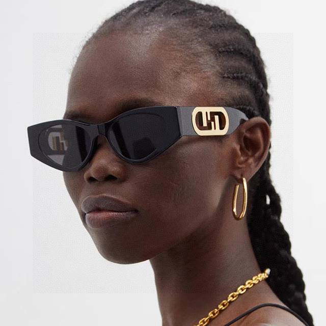 fendi Fendi European And American Cat Eye Sunglasses Fashion Metal Label Sung