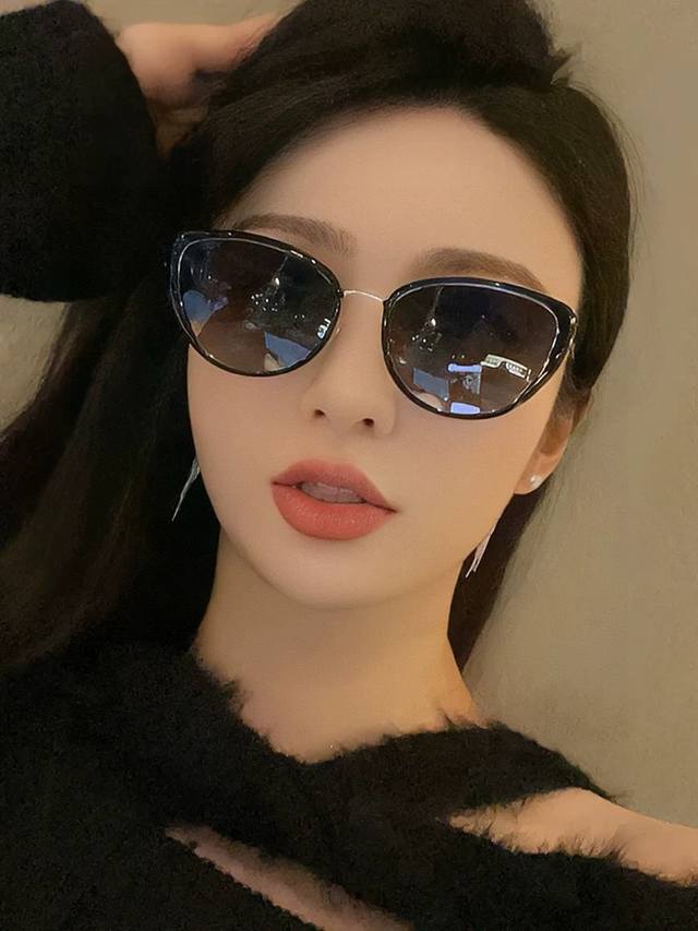 gucci-Polarized Sunglasses 2025 New Spring Trend Hot Fashion Round Frame Pola