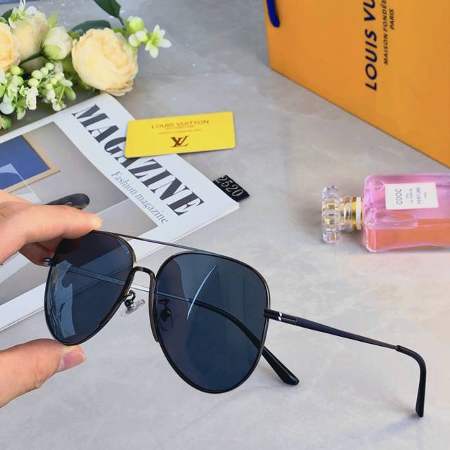louis Vuitto* Handsome Big Face Sunglasses For Men Driving 2025 New Style Tre