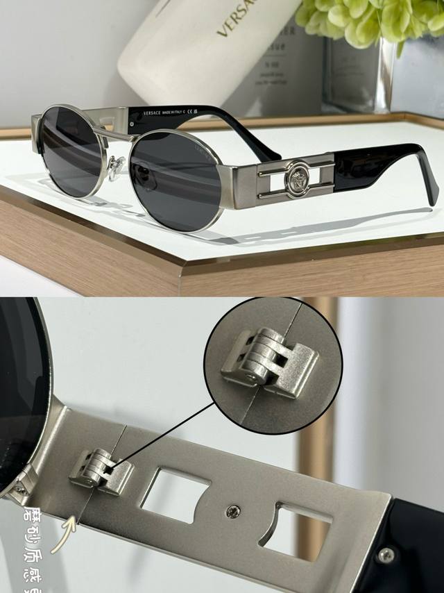 versace Ve2264 9 Pictures With Details Matte Texture Three-Dimensional Medusa