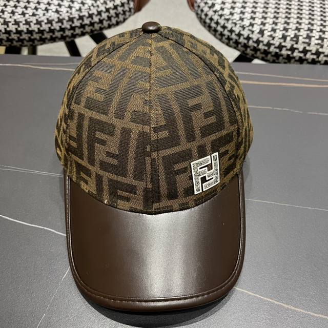 fendi Fendi Series Baseball Cap Classic Ff Second-Hand Single Product Tempera