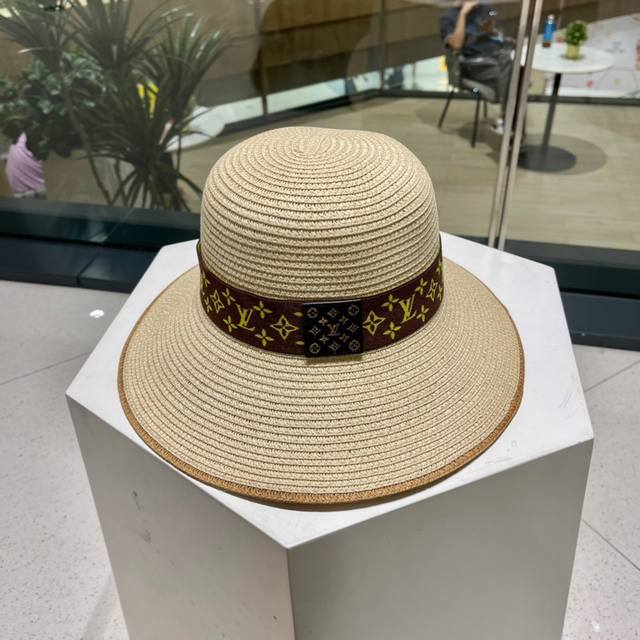 New Lv Straw Classic Hot-Selling Basin Hat Straw Hat Top Hat Simple And Generous