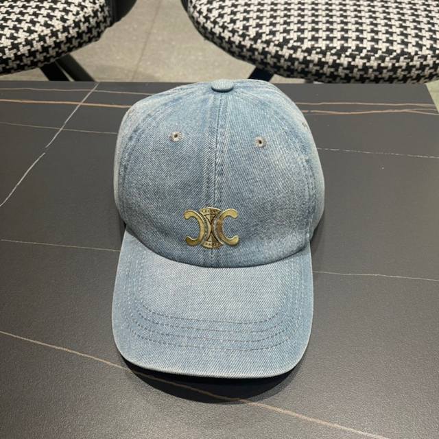celine Celine Spring And Summer New Hot-Selling Denim Baseball Cap Big Brand