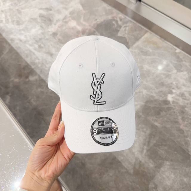 ysl Saint Laurent Letter Embroidered Baseball Cap Korean Style A Simple Casua