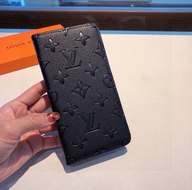 Louis Vuitton Official Website Same Lychee Embossed Leather Case Lv Mobile Phone