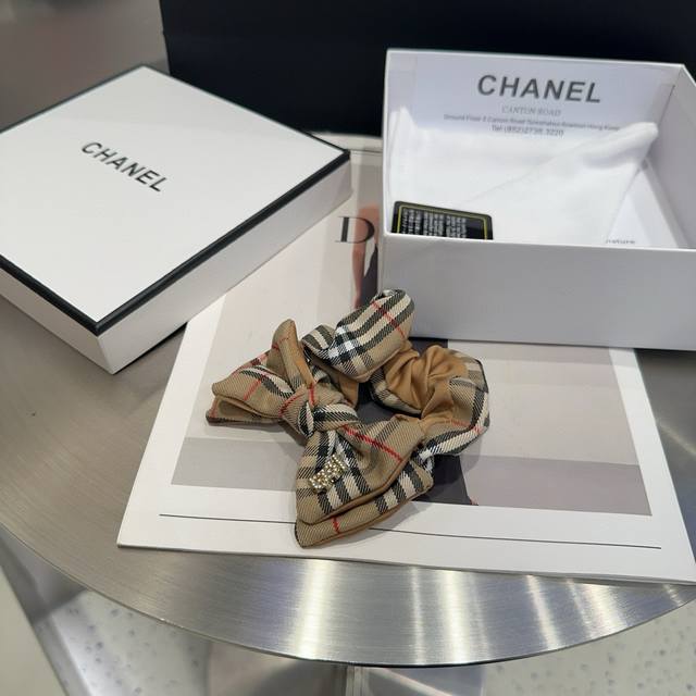 With Packaging Box Burberry Classic Plaid Hairband Fashionable And Practical, Ve