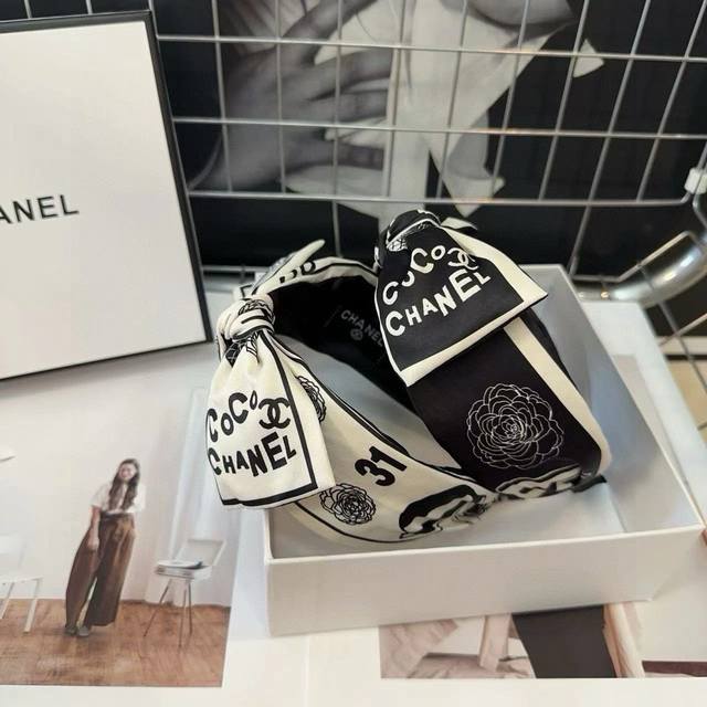 With Packaging Box Chanel Chanel Xiaoxiang Popular Headband Coco Camellia Celebr