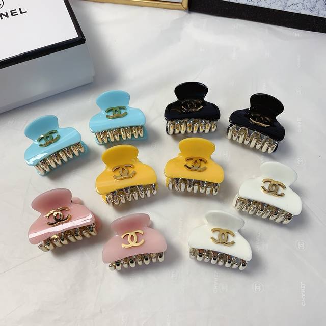 chanel Xiaoxiang Chanel Hairpin Colorful Titanium Steel Logo Clip Korean Vers