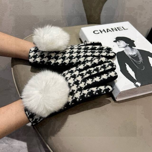 chanel Chanel Counter New Wool Gloves Fashion Gloves Autumn And Winter Warm P