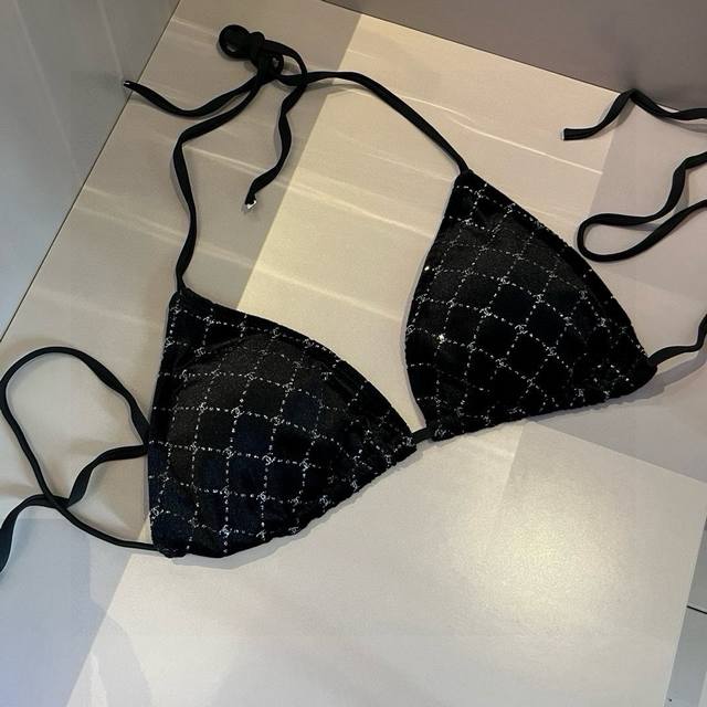 chanel Chanel Corduroy Bikini Sml Xl
