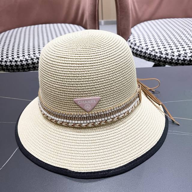 Chanel Summer High-End Fashion Small Fragrance Style Advanced Sun Protection Hat