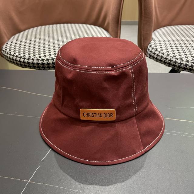 dior Dior 2025 Spring And Summer New Simple Fisherman Hat All-Match Daily Sty