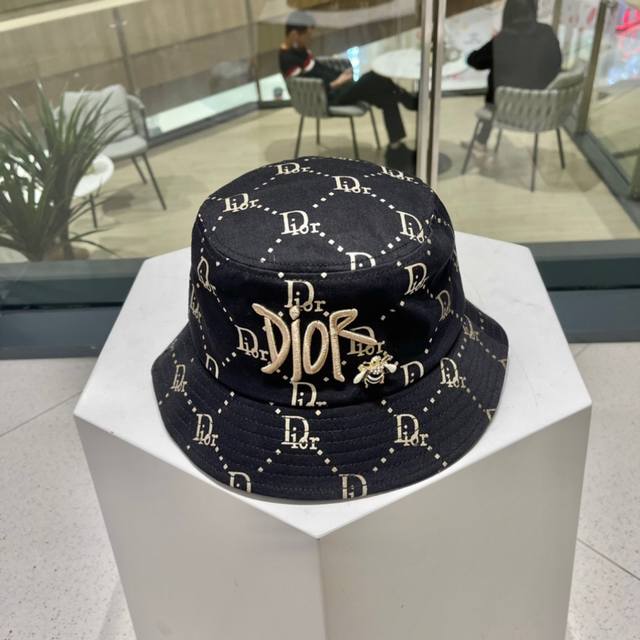 High Version Dior New Dior Bucket Hat Ab Airport Look Quality Purchasing Version