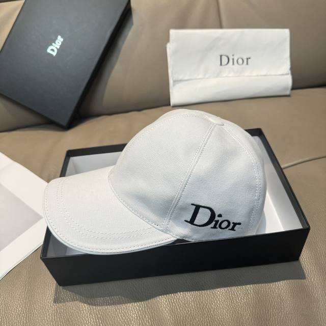 With Box Bag Dior Dior Original Baseball Cap With Letter Embroidery Of The Same