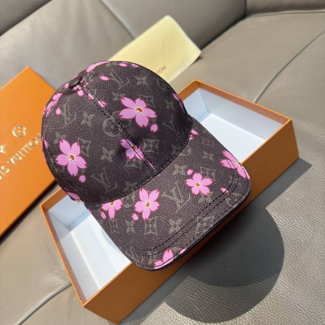 lv X Tm Monogram Cherry Blossom Printed Baseball Cap Is Out Now