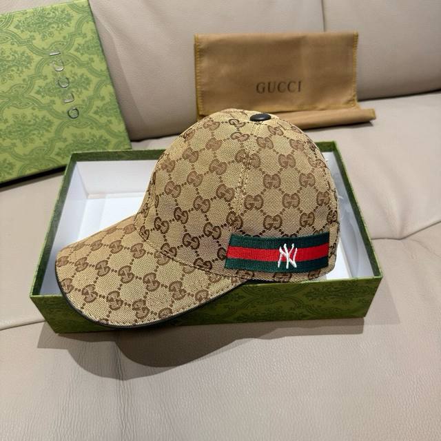 With Box Bag Ny&Gucci Latest Collaboration Original Baseball Cap 1:1 Mold Custom
