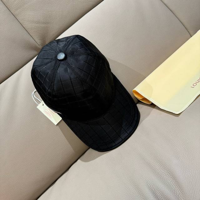 With Packaging Bag Lv Louis Vuitton New Original Baseball Cap Plaid Ribbon 1:1 M