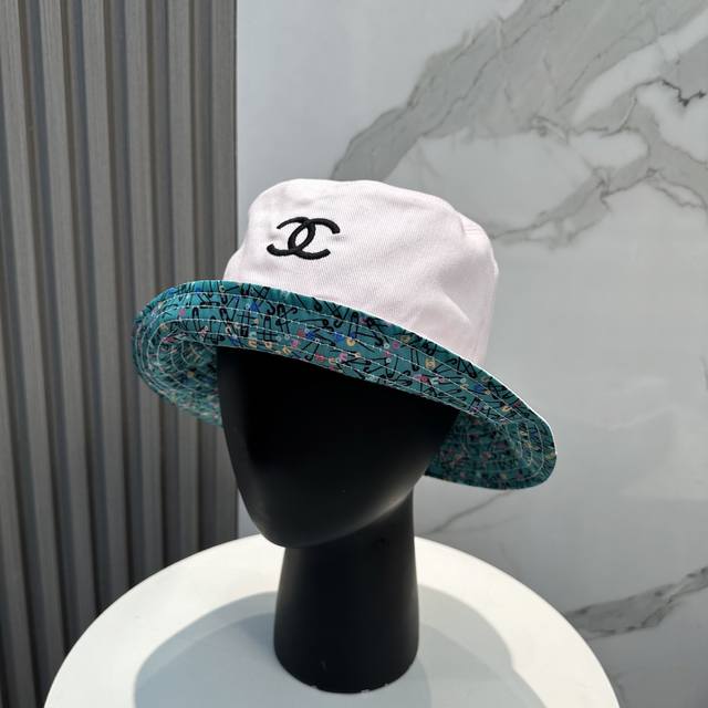 chanel Chanel Counter New Double-Sided Embroidered Bucket Hat 1:1 Mold Custom
