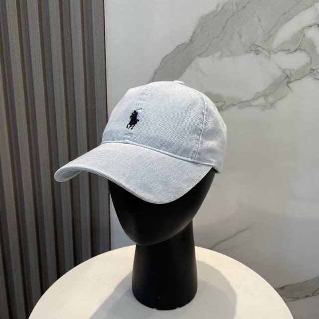Paul Polo Classic Embroidered Denim Baseball Cap Sun Hat 4D Embroidery Fine Work