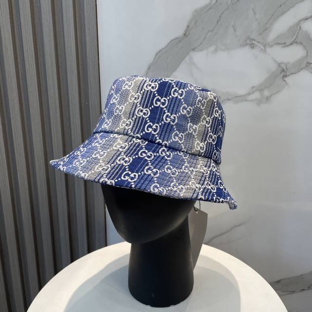 gucci 2025 New Jacquard Bucket Hat, Very Trendy, Casual Sports Style, Classic