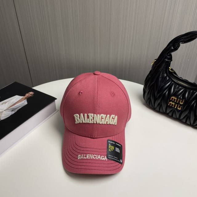 New Balencia*A Balenciaga Embroidered Letters New Baseball Cap In Stock, Simple