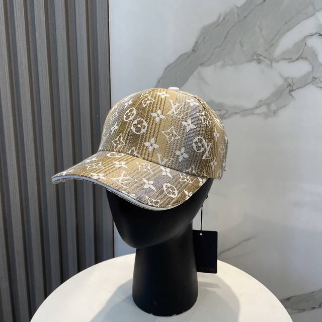 lv Louis Vuitton 2025 Counter New Jacquard Baseball Cap Very Trendy Casual Sp