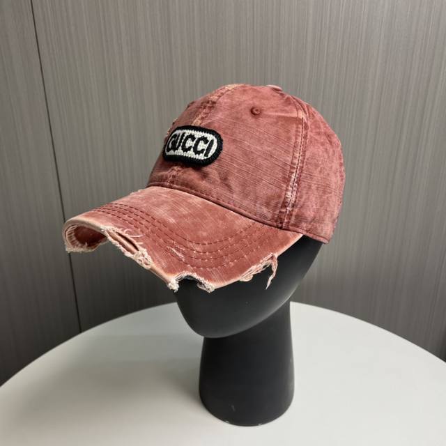 Gucci 25 Spring New Simple High-End Baseball Cap New Process Washing Retro Color