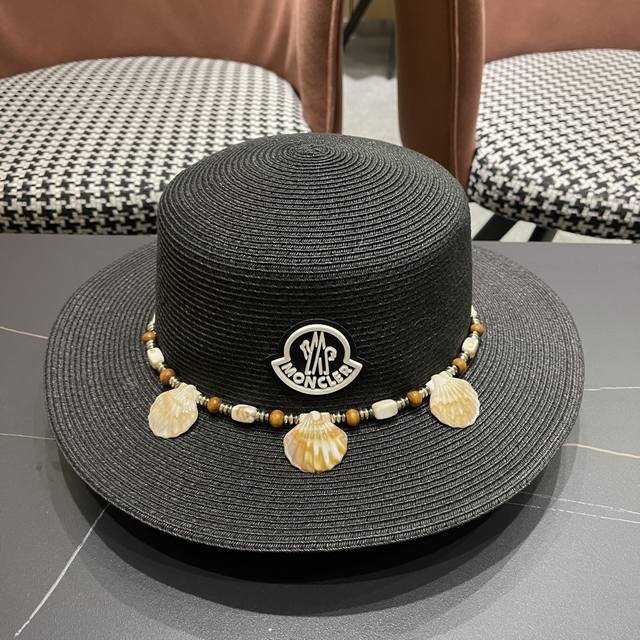 Moncler Super Suitable For The Beach Hat 2025 New Korean Version Of The Straw Ha