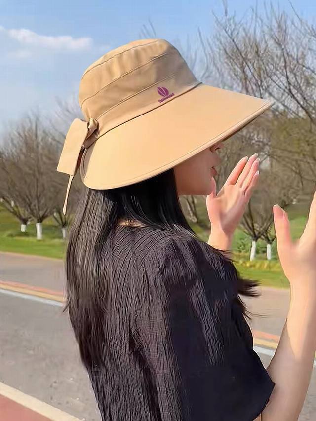 Fendi Hat Women's Summer New Style Fisherman Hat Sun Hat Anti-Ultraviolet Large