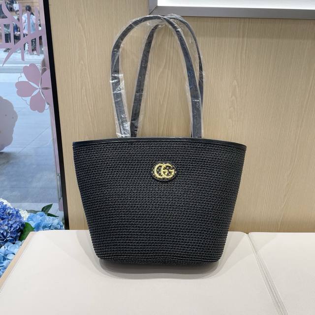 gucci Gucci Summer Seaside Vacation Straw Bag Women's Bag Woven Bag 2025 New