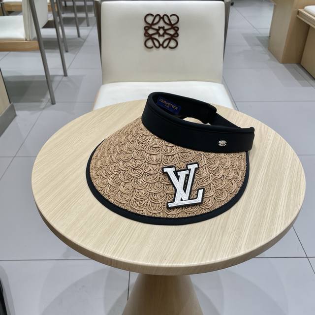 lv Louis Vuitton 2025 Summer New Men's And Women's Sun Hats, Hollow Top Hats,