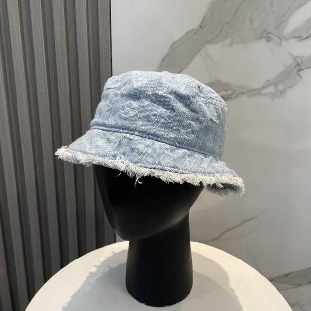 With Cloth Bag Lv Louis Vuitton New Original Baseball Cap Lv Denim Jacquard Coun